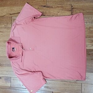 Greg Norman pink golf polo shirt